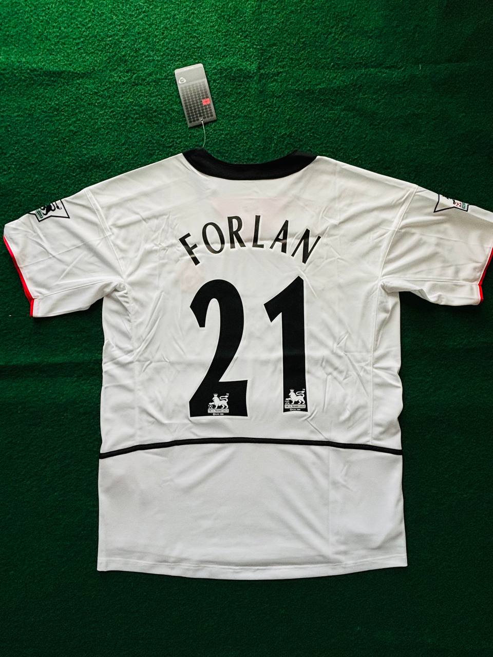 Diego Forlan Manchester United 2002 2004 Vodafone Sponsor Retro Football Jersey Kit