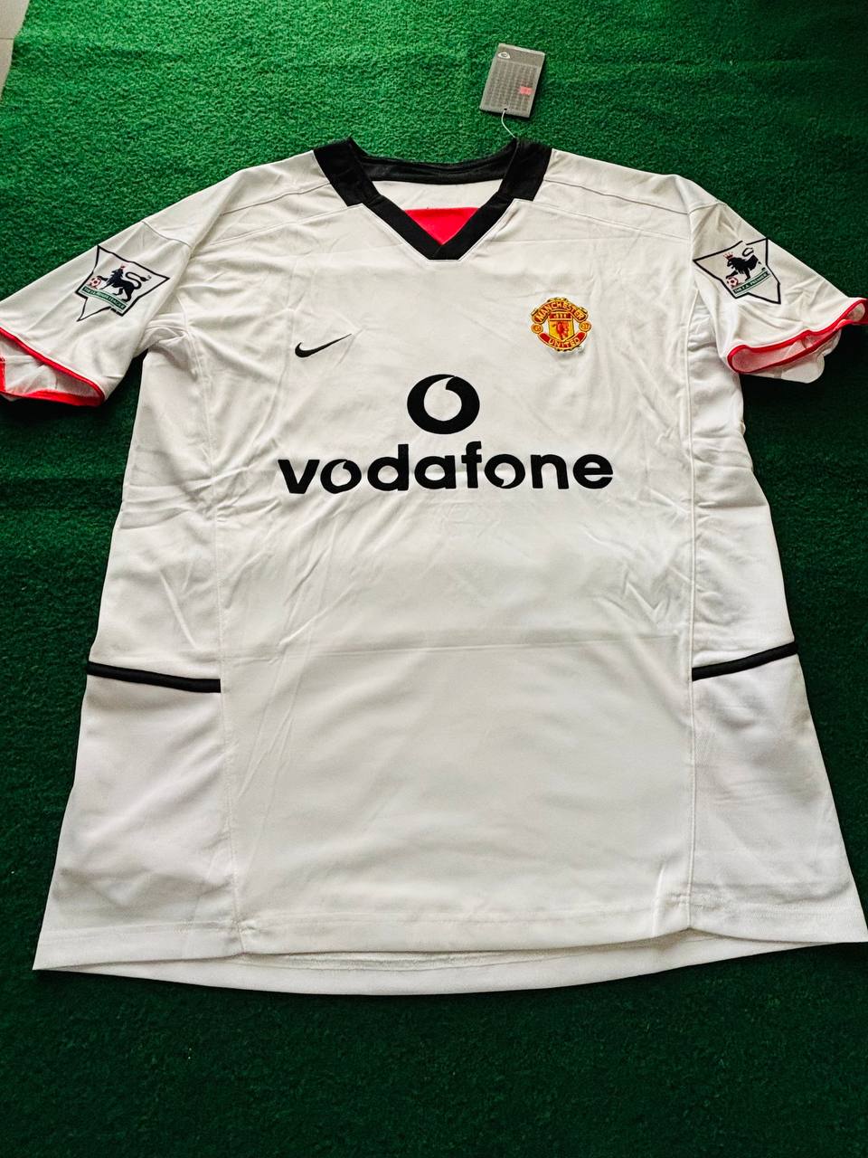 Diego Forlan Manchester United 2002 2004 Vodafone Sponsor Retro Football Jersey Kit