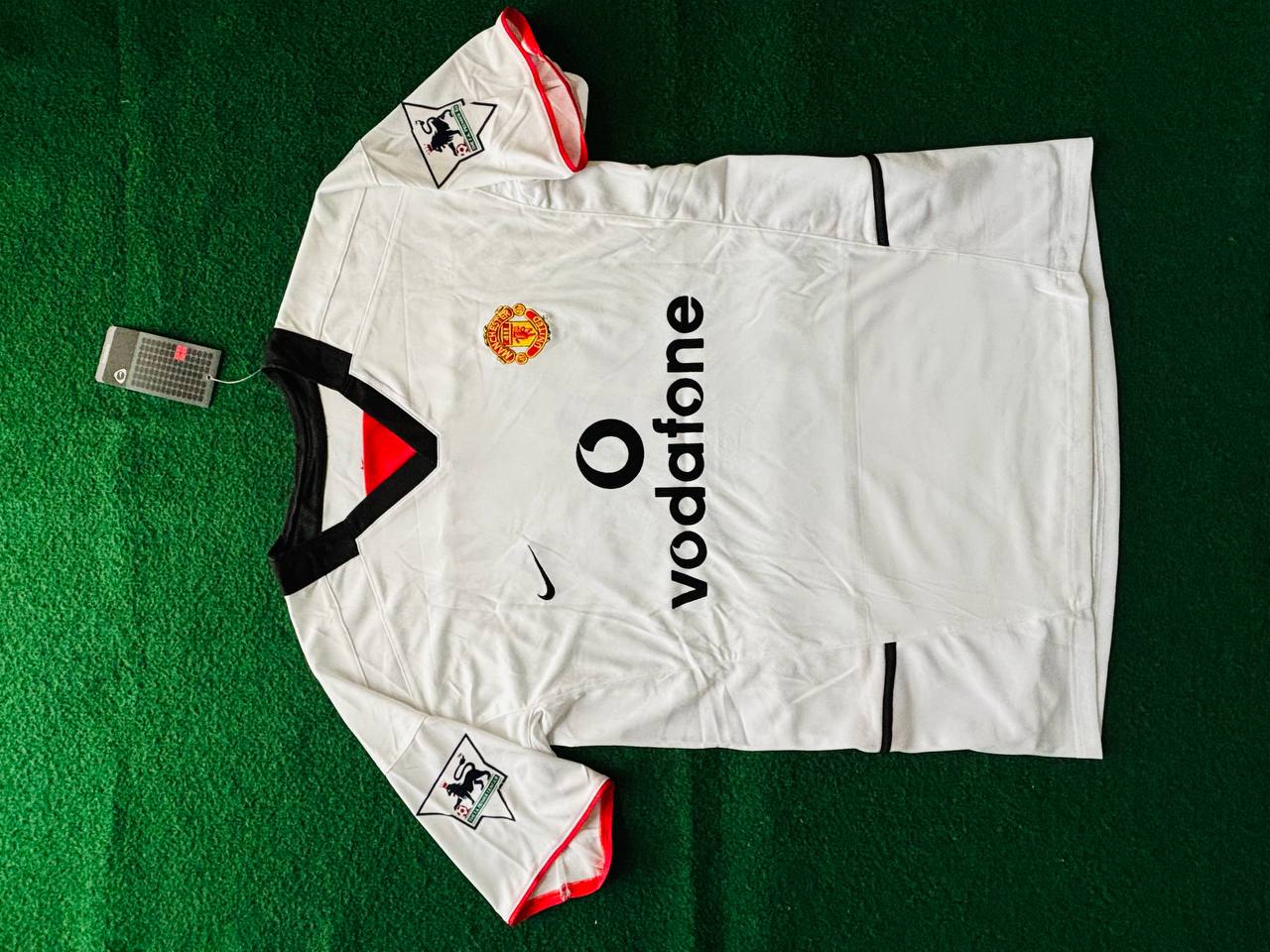 Diego Forlan Manchester United 2002 2004 Vodafone Sponsor Retro Football Jersey Kit
