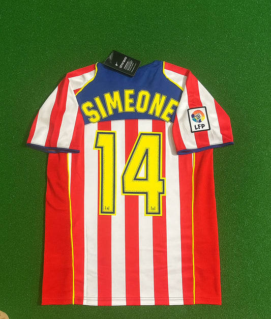 Diego Simeone Atletico Madrid 2004 2005 SpiderMan Retro Football Jersey Kit