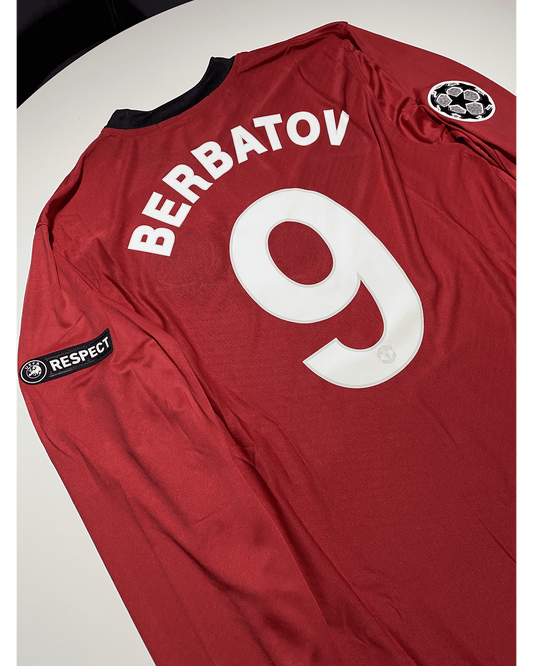 Dimitar Berbatov 9 Manchester United Champions League 2009/10 Retro Football Jersey Kit