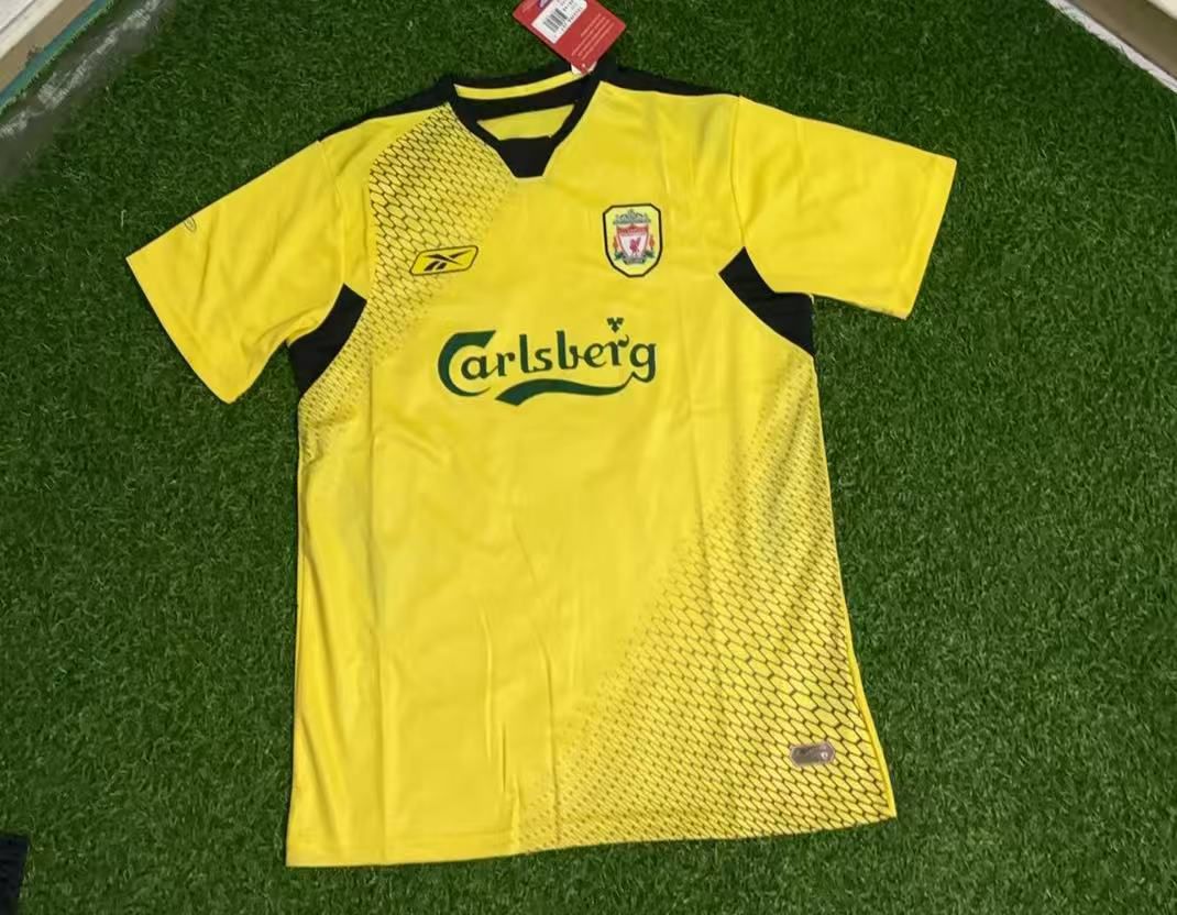 Djibril Cisse Liverpool 2004/06 Yellow Retro Football Jersey Kit