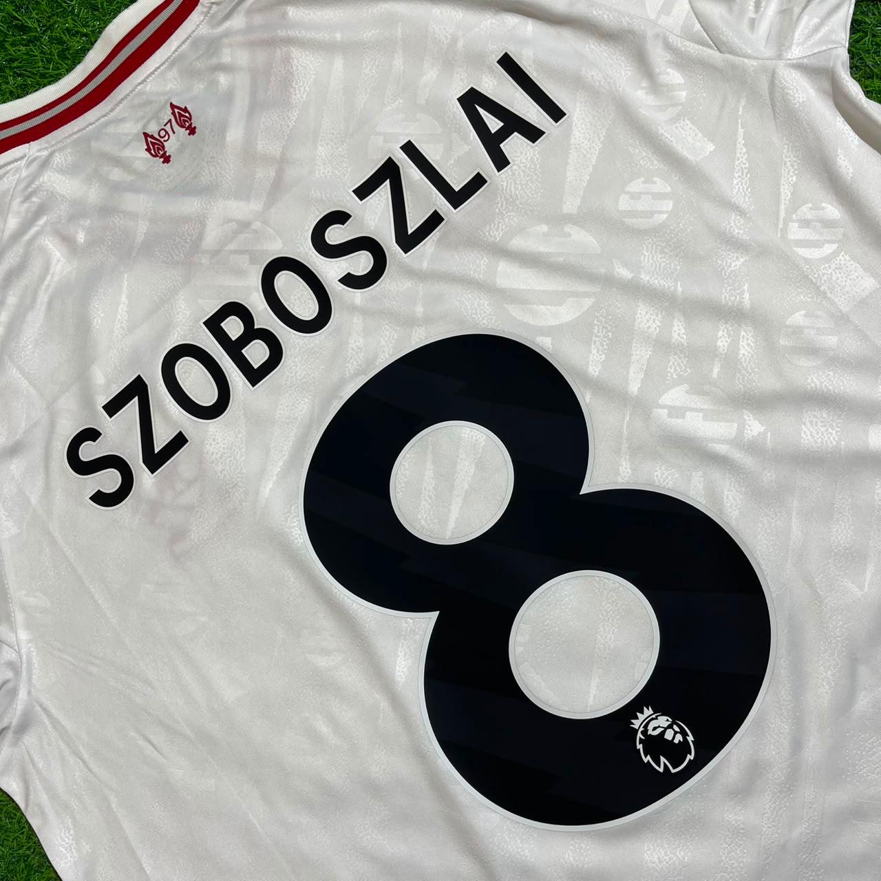 Dominik Szoboszlai Liverpool 2027 Long Sleeve Away White Football Jersey