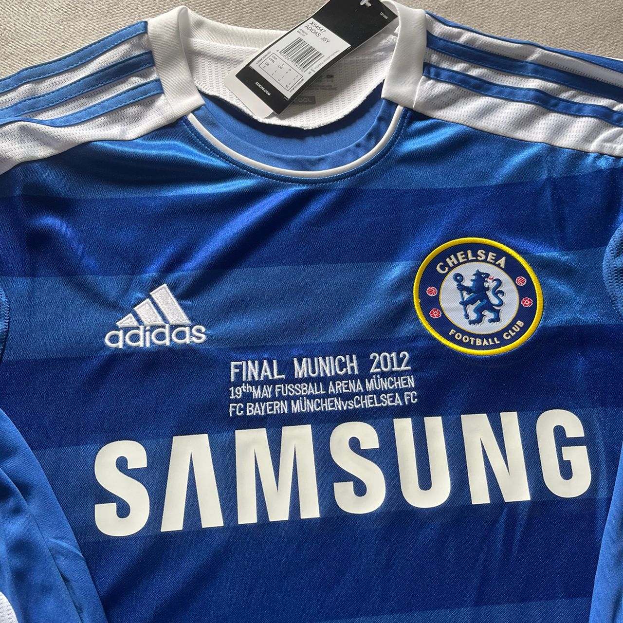 Frank Lampard Chelsea Champhions League 2012 Munich Final Retro Long Sleeve Jersey