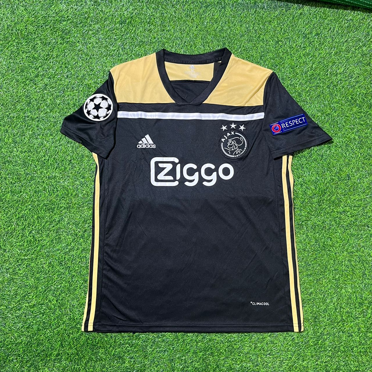 Donny van de Beek Ajax 2018 2019 Champions League Black Retro Football Jersey Kit
