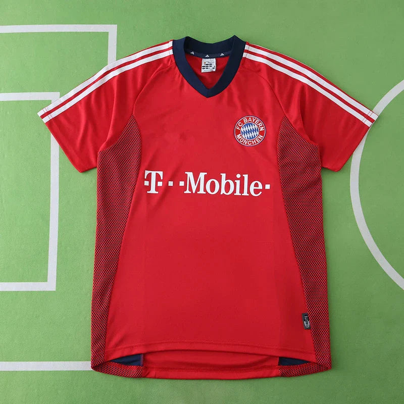 02/03 Bayern München Season Home Red Retro Jersey Trikot Soccer Kit