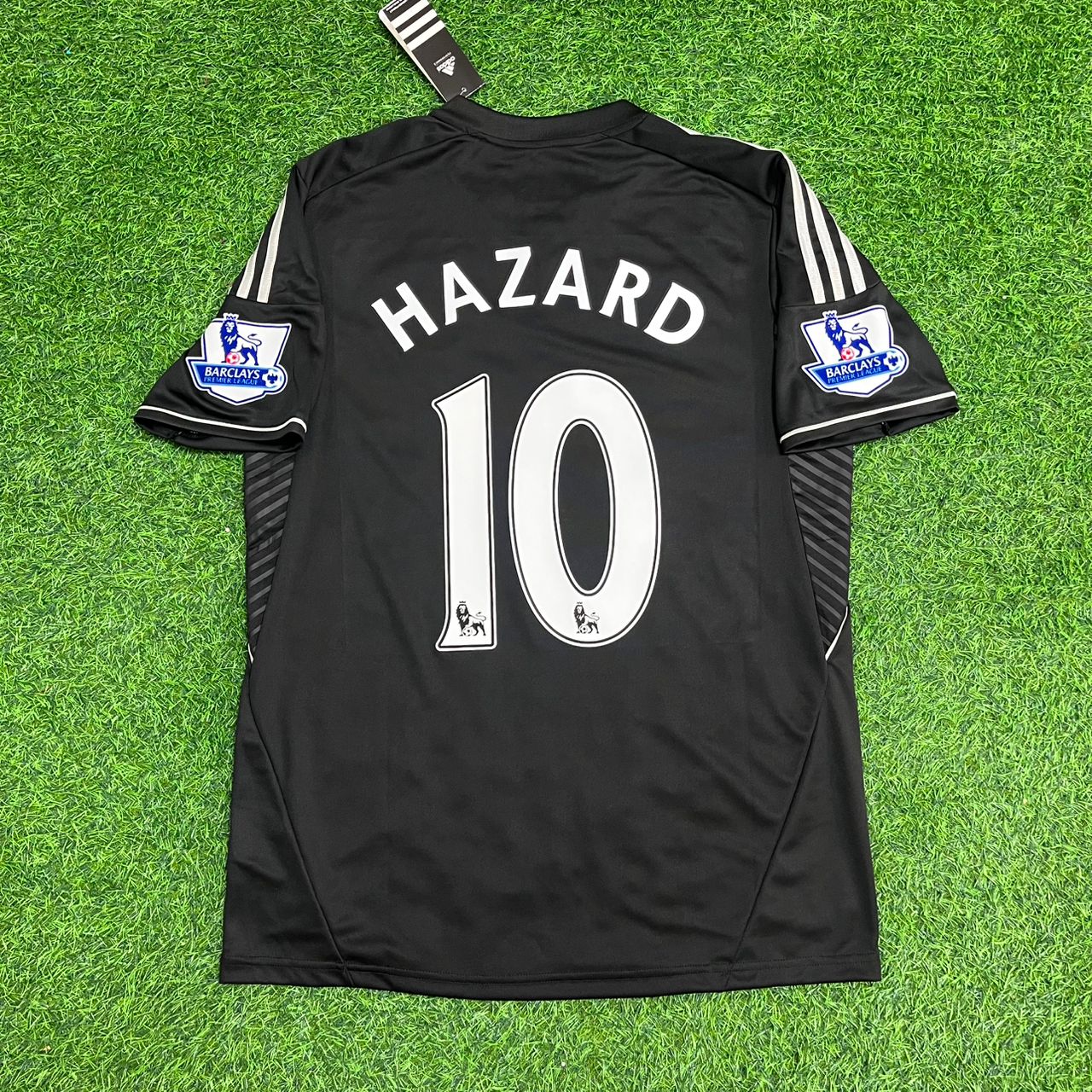 Chelsea 2013-14 away black retro football shirt with Hazard number 17 – Jersey Paradise Edition