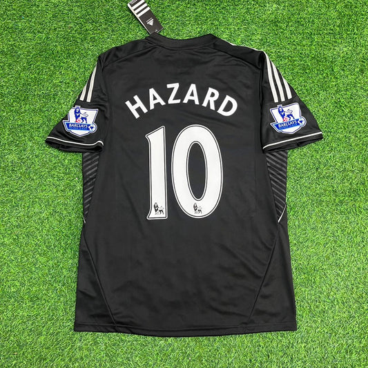 Chelsea 2013-14 away black retro football shirt with Hazard number 17 – Jersey Paradise Edition