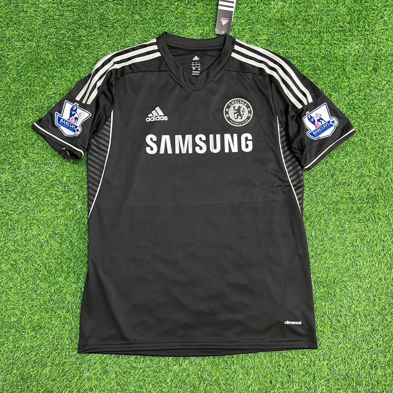 Eden Hazard Chelsea 2013-14 black retro football jersey front view – Jersey Paradise Edition