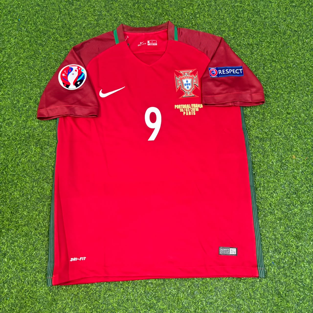 Portugal EURO 2016 Eder Final Retro Football Jersey