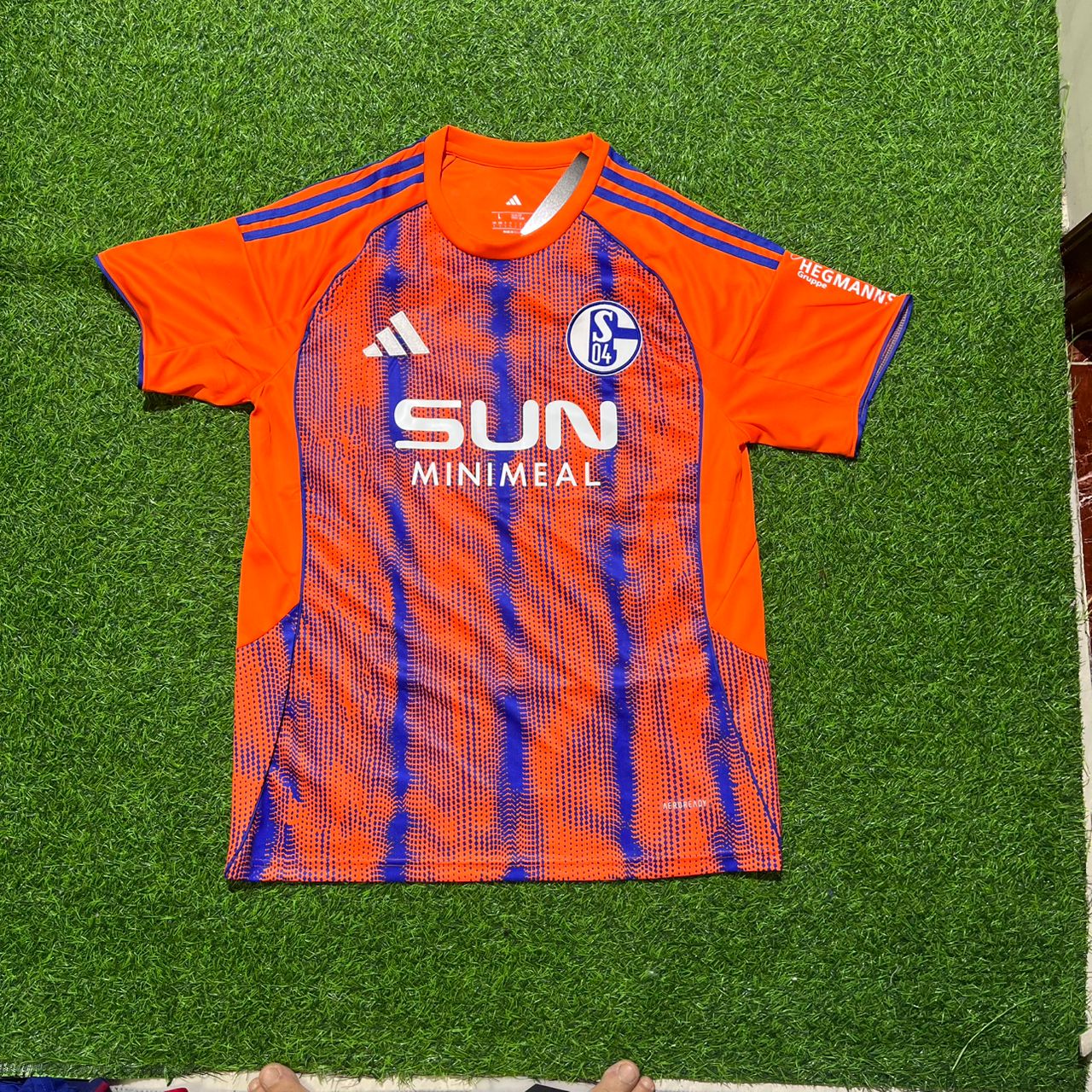 Edin Dzeko 10 Schalke 04 Orange Football Jersey