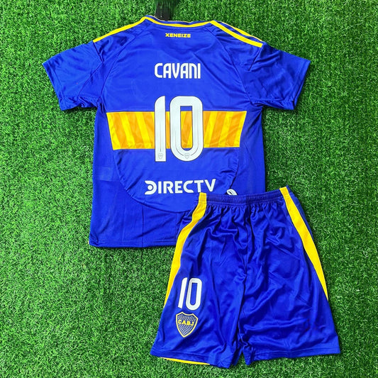 Edinson Cavani Boca Juniors Kids Football Jersey Kit