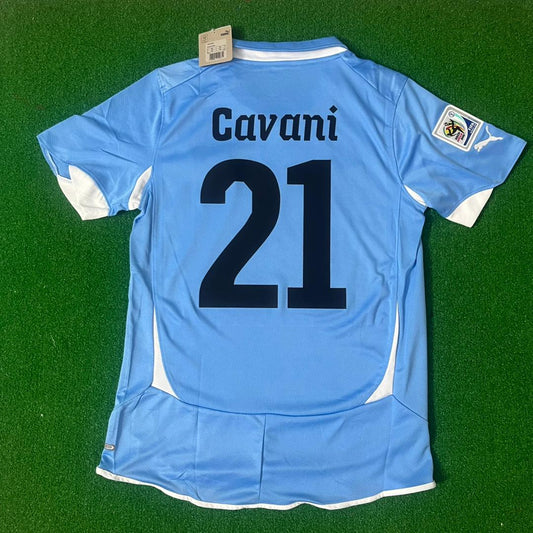 Edinson Cavani Uruguay 2010 South Aftica World Cup Retro Football Jersey Kit