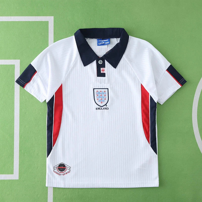 England 1998 Retro Kids Football Jersey Kit