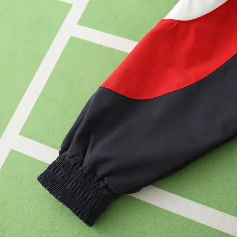 England Black Retro Windbreaker Jacket – | Windbreaker Jacke | Coupe-Vent