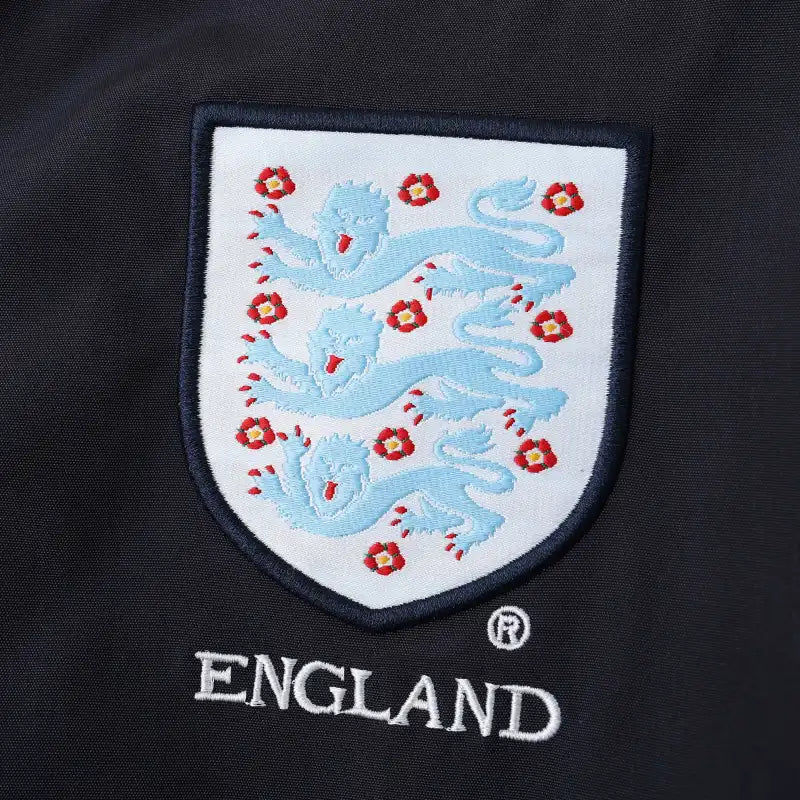 England Black Retro Windbreaker Jacket – | Windbreaker Jacke | Coupe-Vent