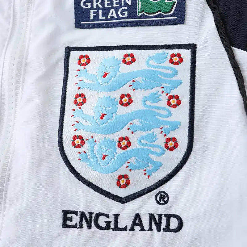 England White Retro Windbreaker Jacket – | Windbreaker Jacke | Coupe-Vent