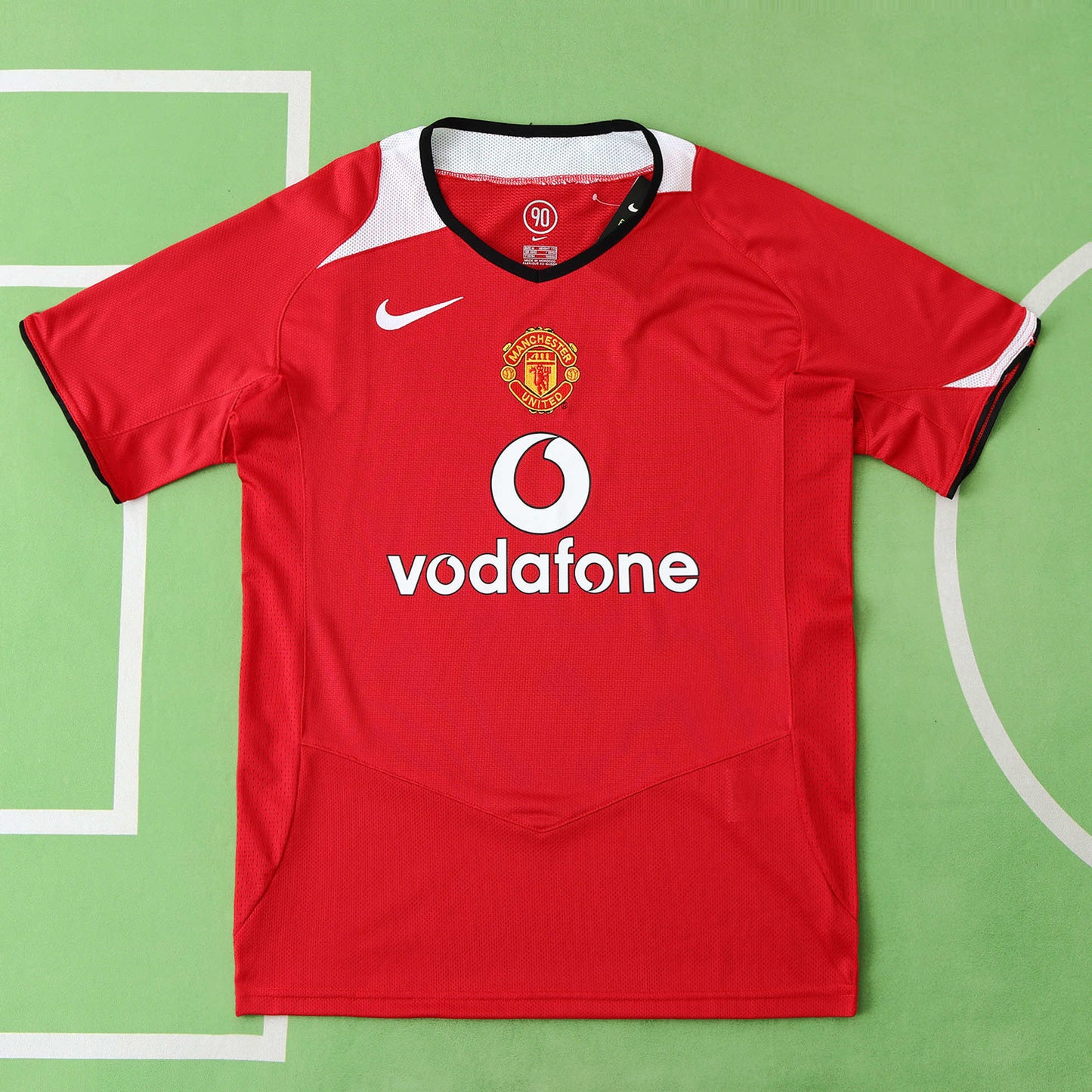 Manchester Nemanja Vidic United Retro 2005-06 Retro Jersey Maillot Maglia Soccer Kit