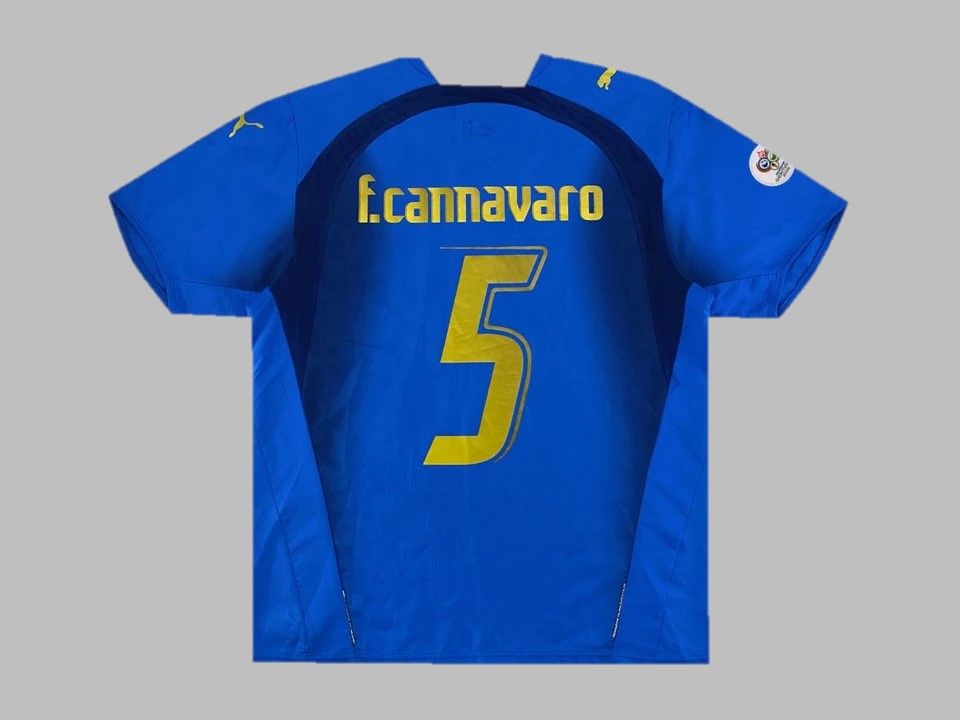 Fabio Cannavaro - Italy 2006 World Cup Final Retro Football Jersey Kit