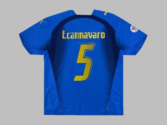 Fabio Cannavaro - Italy 2006 World Cup Final Retro Football Jersey Kit