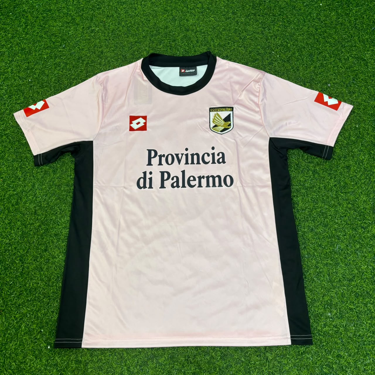 Fabrizio Miccoli Palermo FC Pink Retro Football Jersey