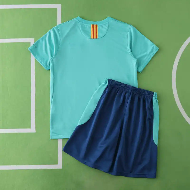 FC Barcelona 2010/11 Retro Kids Football Jersey Kit