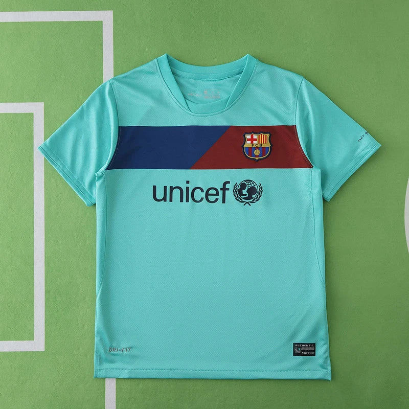 FC Barcelona 2010/11 Retro Kids Football Jersey Kit