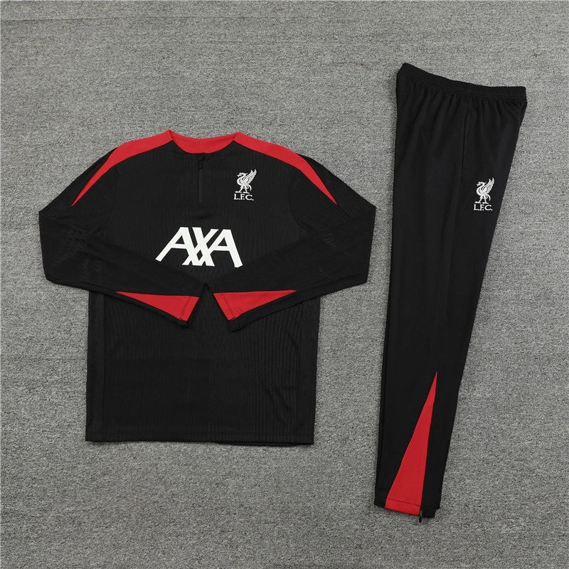 Liverpool Tracksuit Black Training Top Pack