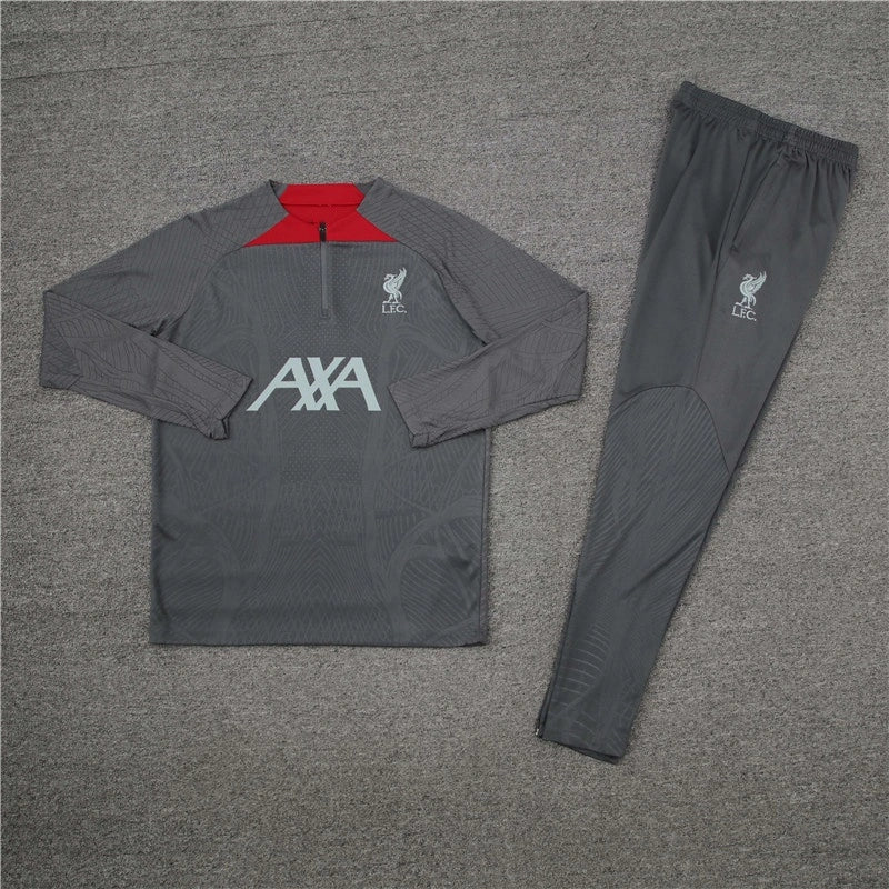 FC Liverpool Tracksuit Grey Training Top Pack