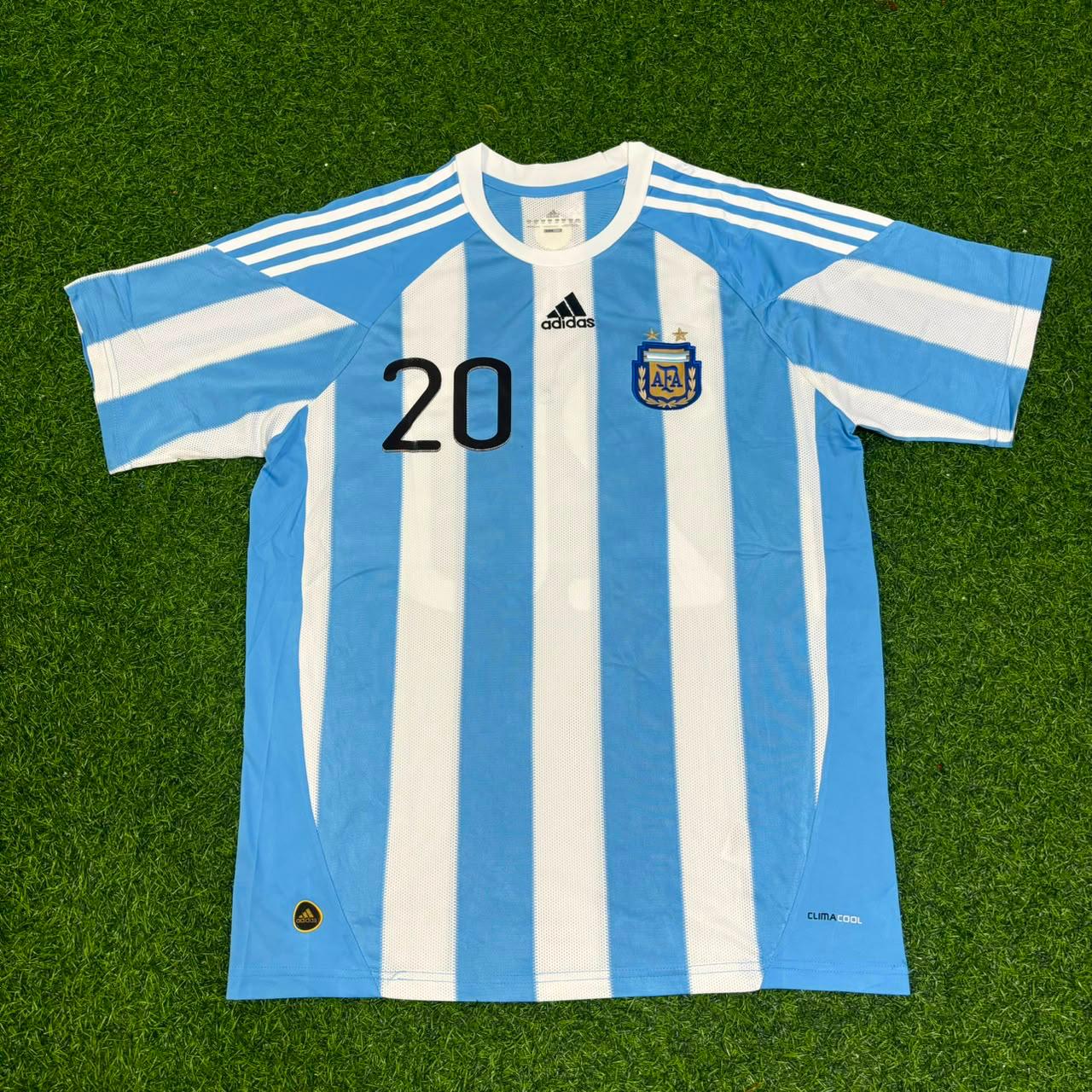 Argentina World Cup 2010 Fernando Gago 20- Retro Football Jersey