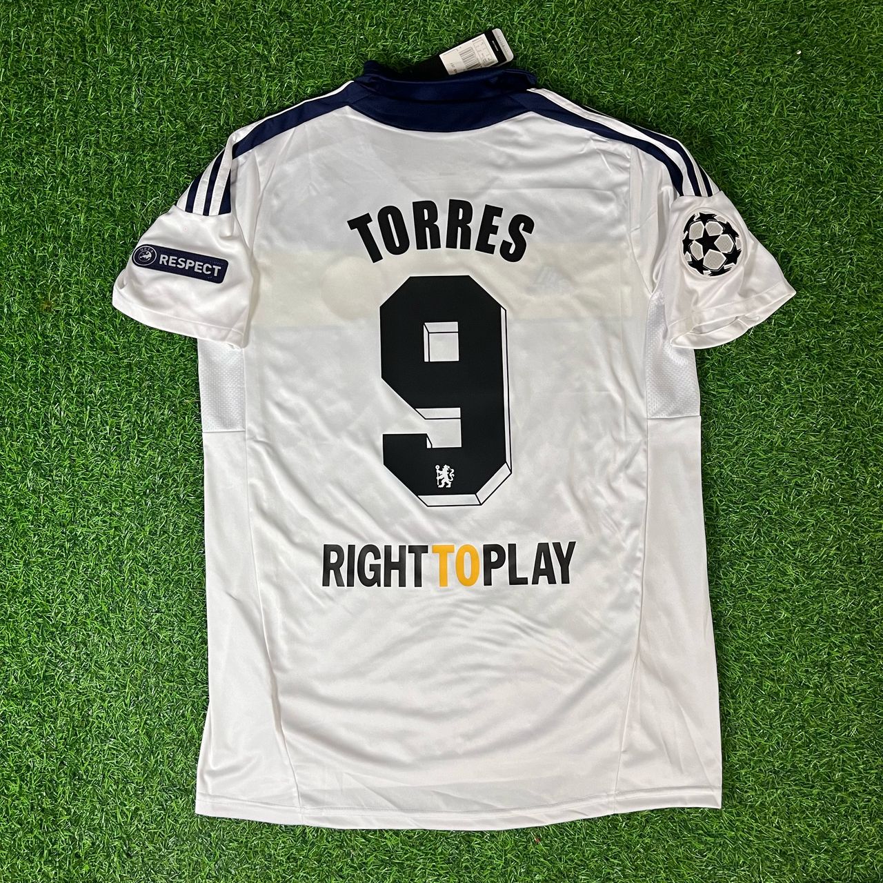 Fernando Torres 9 - Chelsea 2011 2012 Champions League Retro Football Jersey Kit
