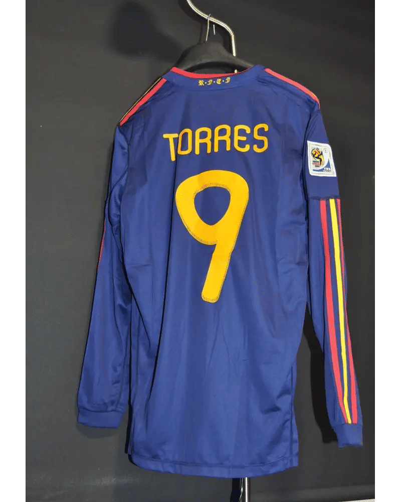 Fernando Torres 9 - Spain 2010 World Cup Final Retro Football Jersey Kit
