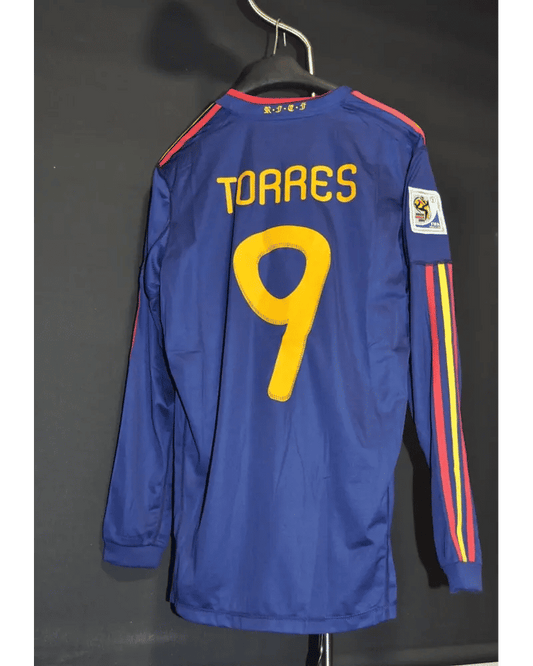 Fernando Torres 9 - Spain 2010 World Cup Final Retro Football Jersey Kit