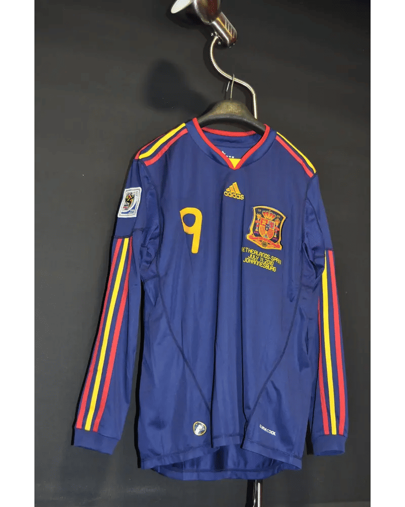 Fernando Torres 9 - Spain 2010 World Cup Final Retro Football Jersey Kit