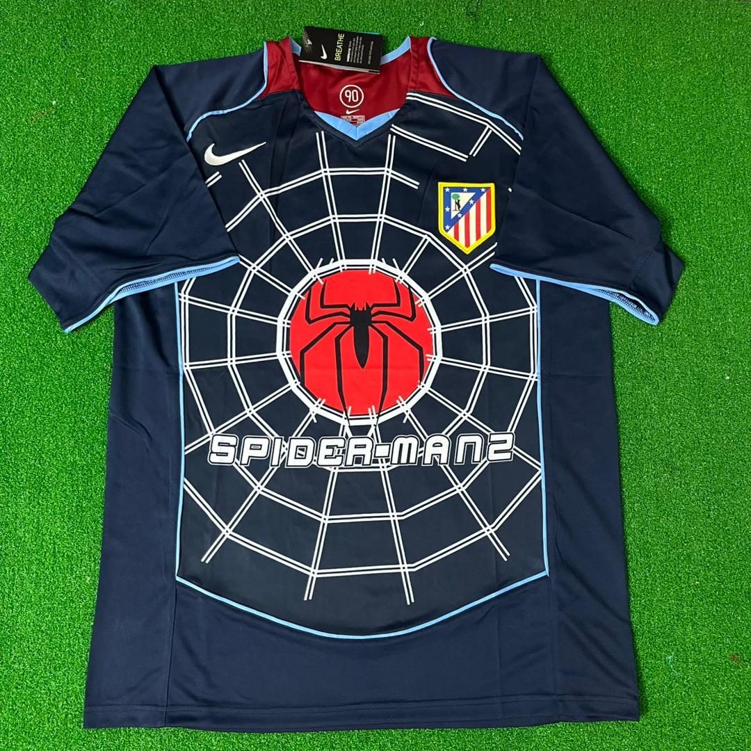 Fernando Torres Atletico Madrid SpiderMan 2003 2004 Retro Football Jersey Kit