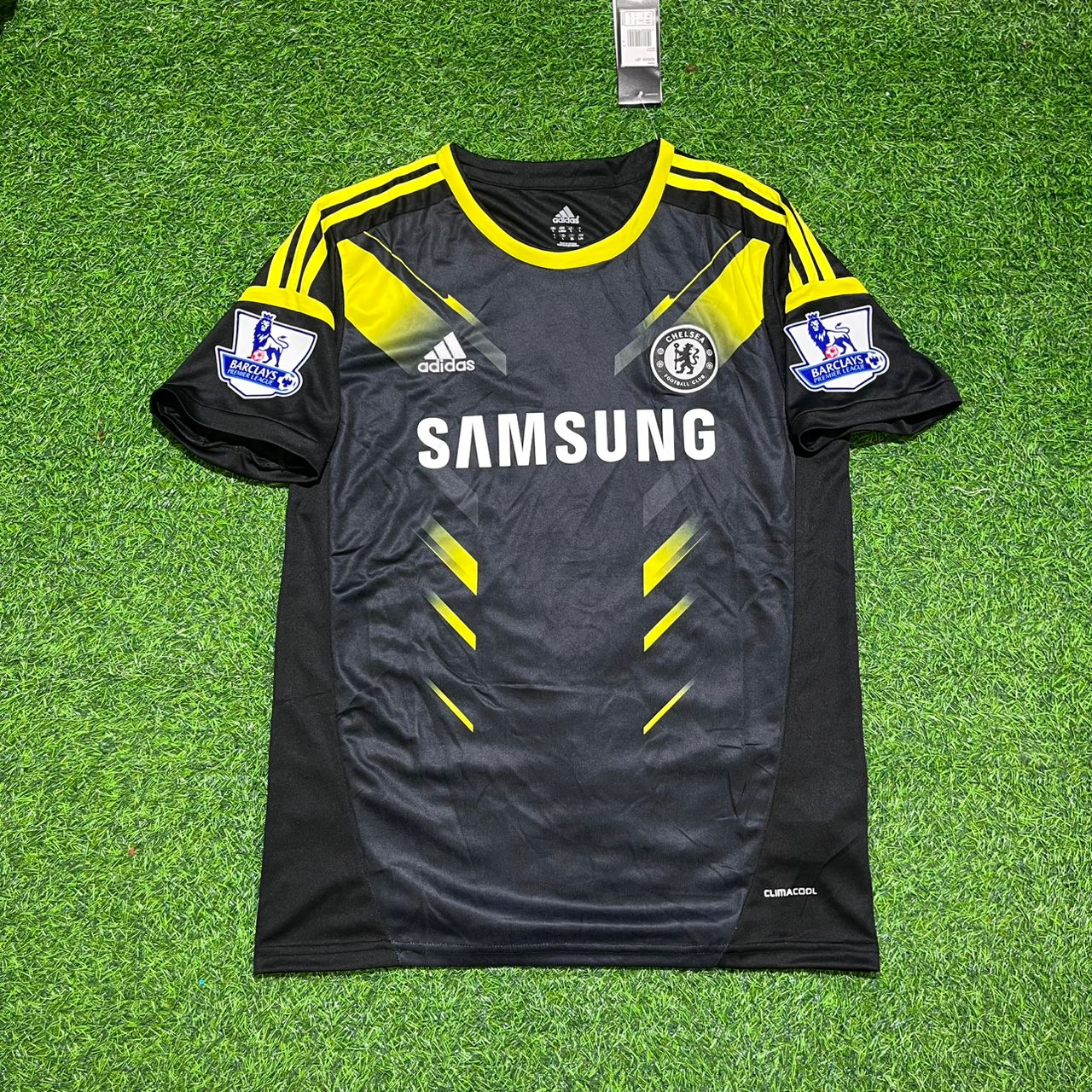 Fernando Torres Chelsea 2012/2013 Black Yellow Retro Football Jersey Kit