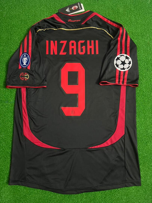 Filippo Inzaghi 9 - AC Milan 2006 - 2007 Retro Football Jersey Kit