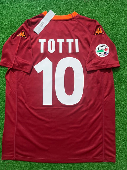 Francesco Totti 10 - AS Roma 2000 - 2001 Retro Football Jersey Kit