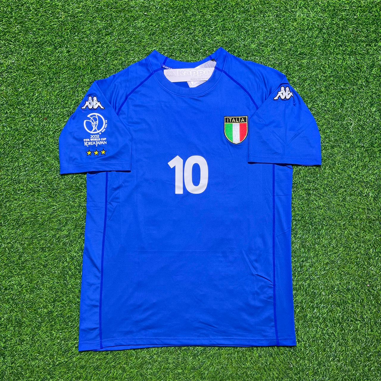 Italy World Cup 2002 Francesco Totti #10 Home Retro Football Jersey