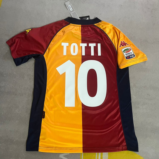 Francesco Totti Roma 2001 2003 Retro Football Jersey Kit