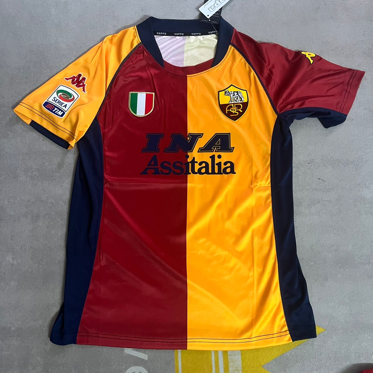 Francesco Totti Roma 2001 2003 Retro Football Jersey Kit