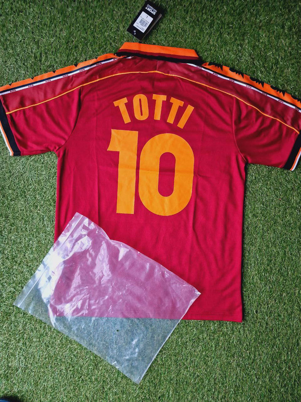 Francesco Totti 10 - AS Roma 1998 - 1999 Retro Football Jersey Kit