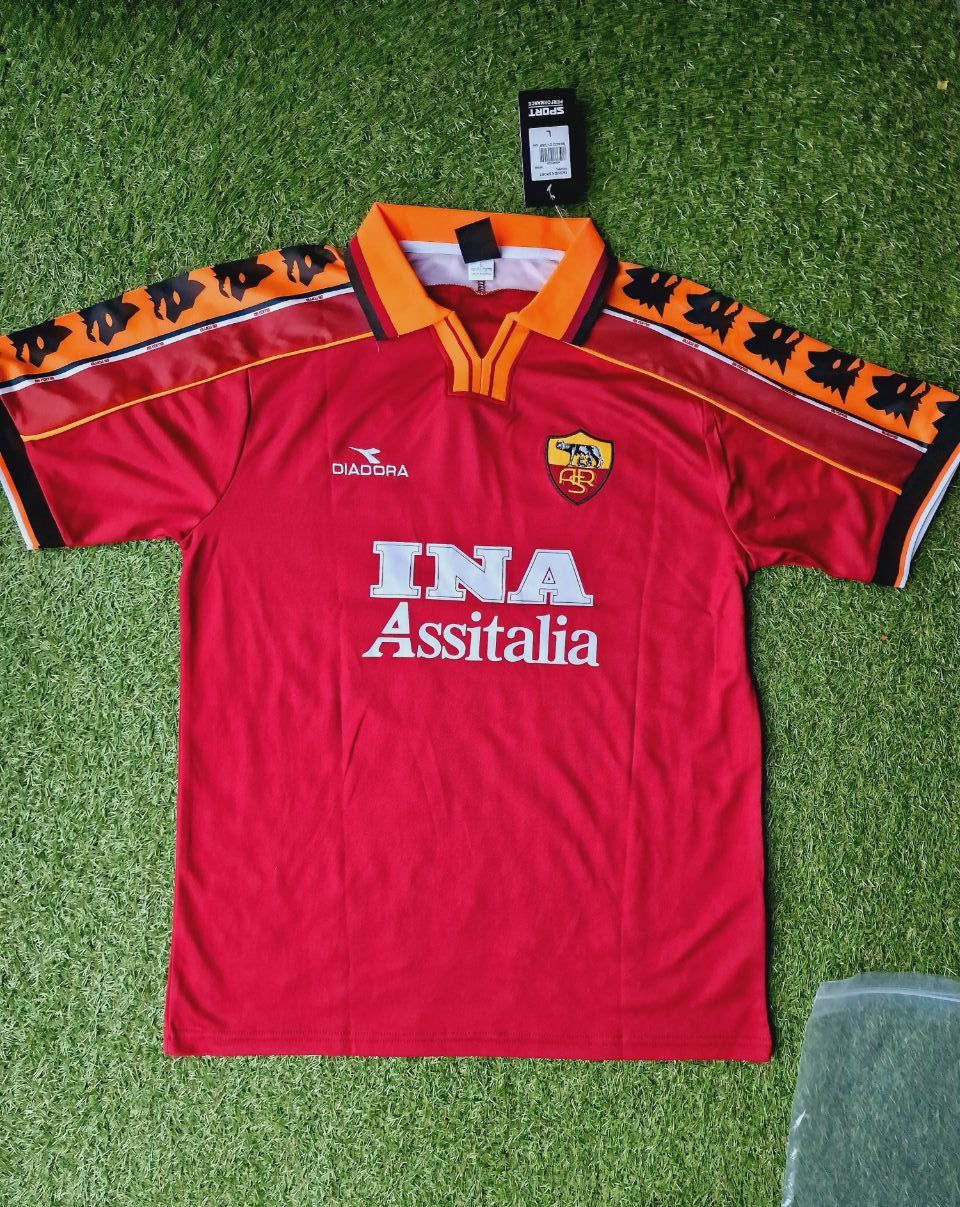Francesco Totti 10 - AS Roma 1998 - 1999 Retro Football Jersey Kit
