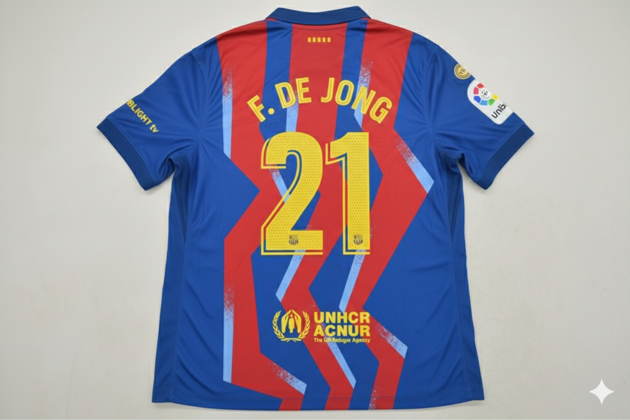 Frankie De Jong 21- Barcelona Supercopa de España 2026 Football Jersey