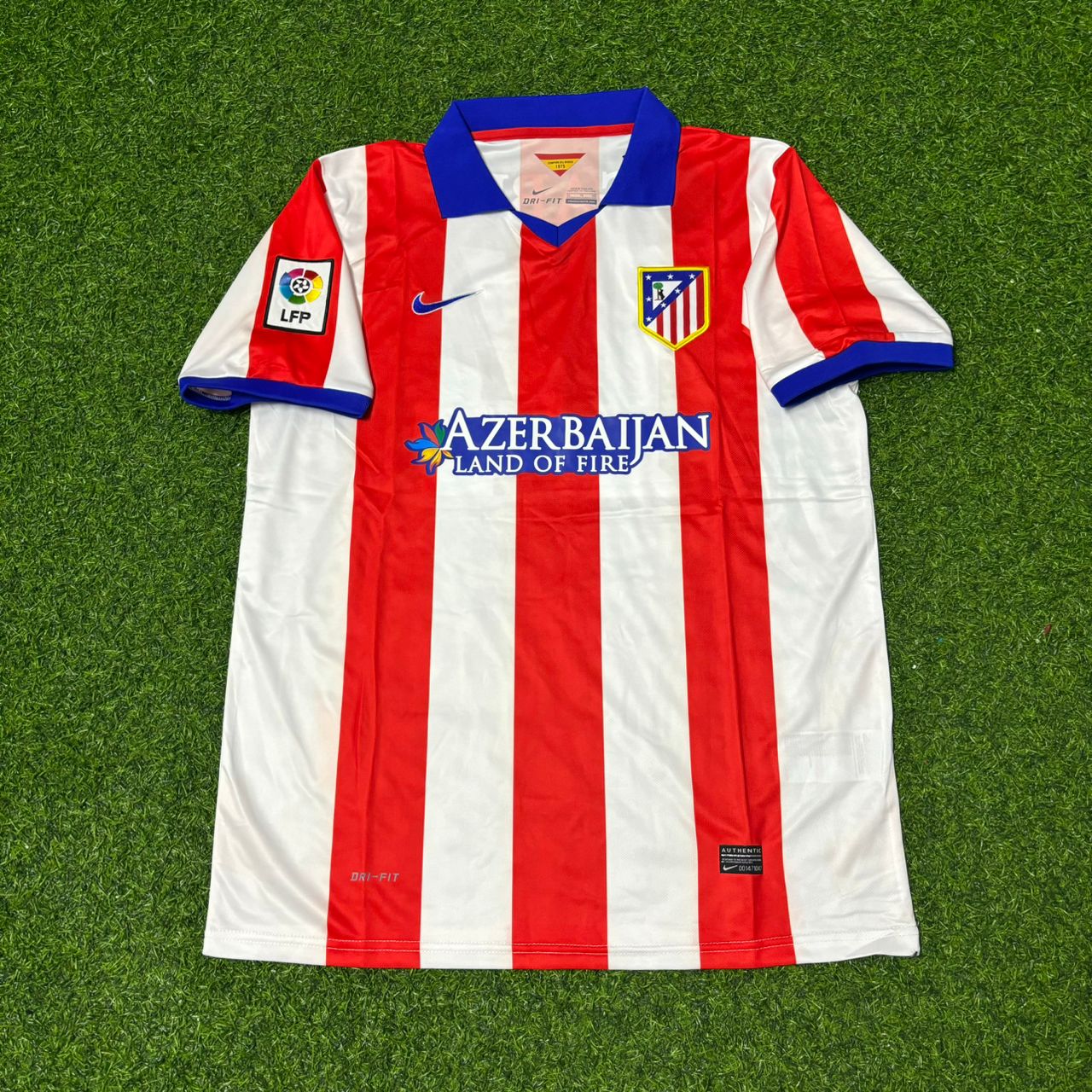 Gabi #14 Atlético Madrid 2014 Champions League Final Retro Football Jersey Kit