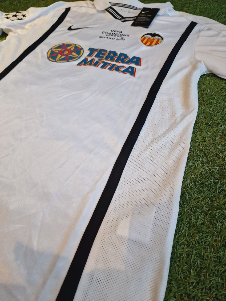 Gaizka Mendieta Valencia 2001 Milano Champions Final Retro Football Jersey Kit