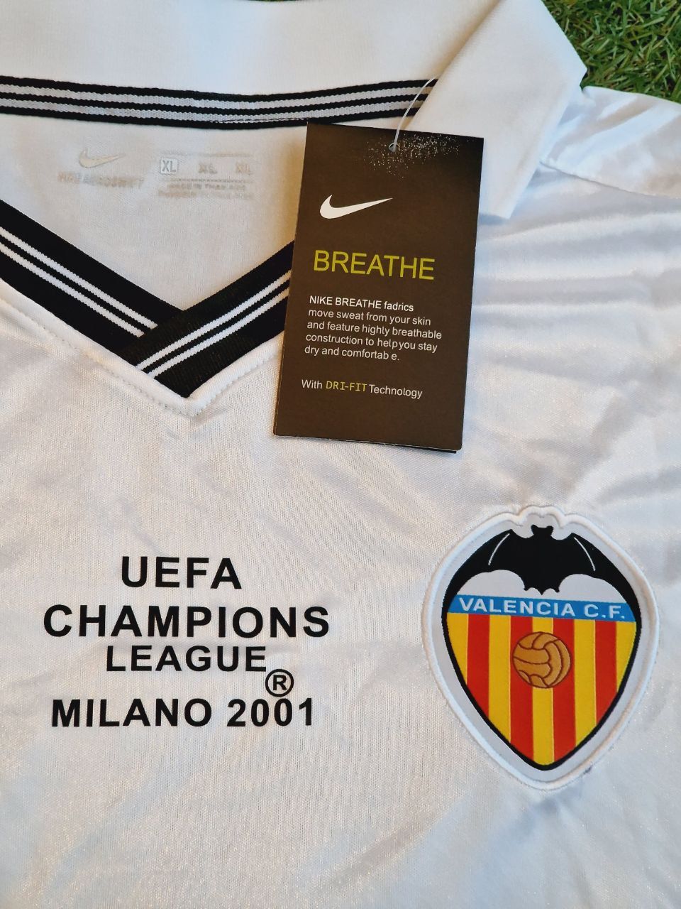 Gaizka Mendieta Valencia 2001 Milano Champions Final Retro Football Jersey Kit