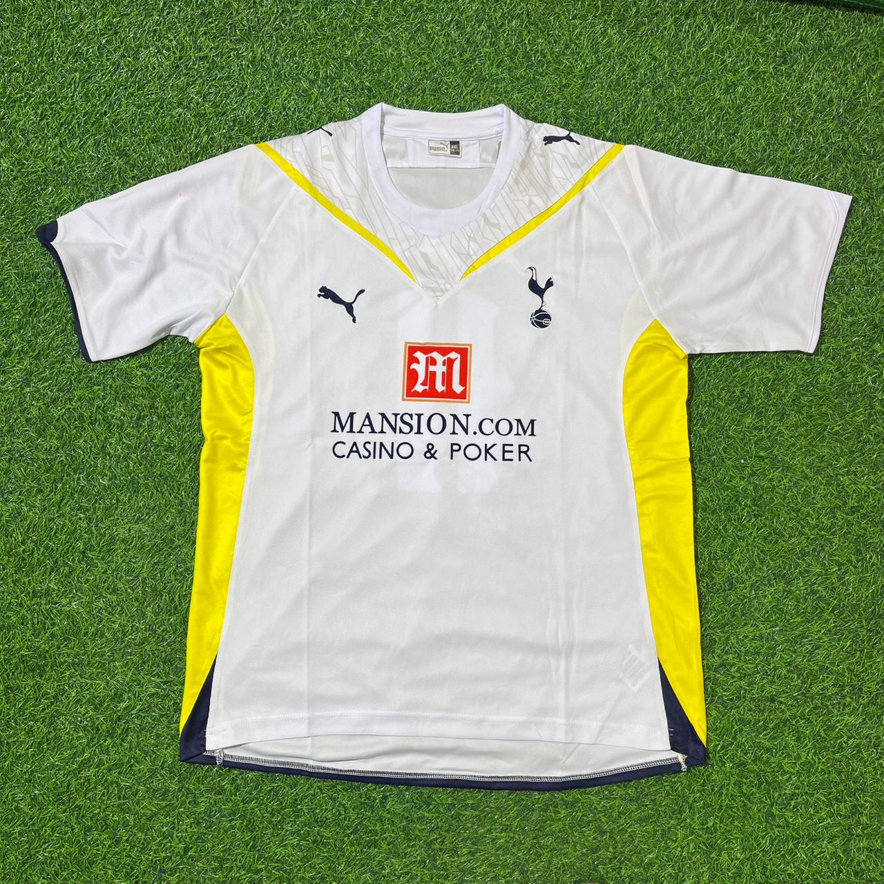 Gareth Bale Tottenham 2009 2010 White Retro Football Jersey