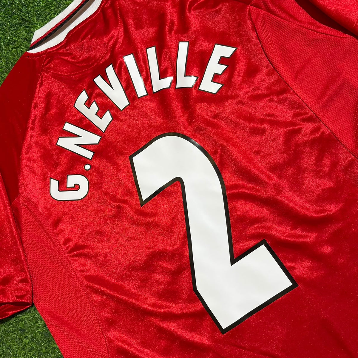 Gary Neville Manchester United 1999 Champions League Final Retro Football Soccer Kit Football Jersey