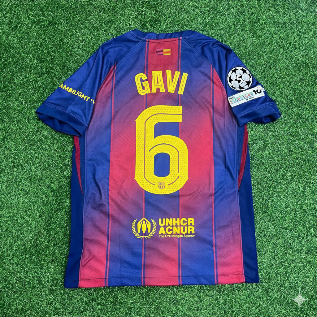 Gavi Barcelona 2025/2026 Season Football Jersey Edition 2